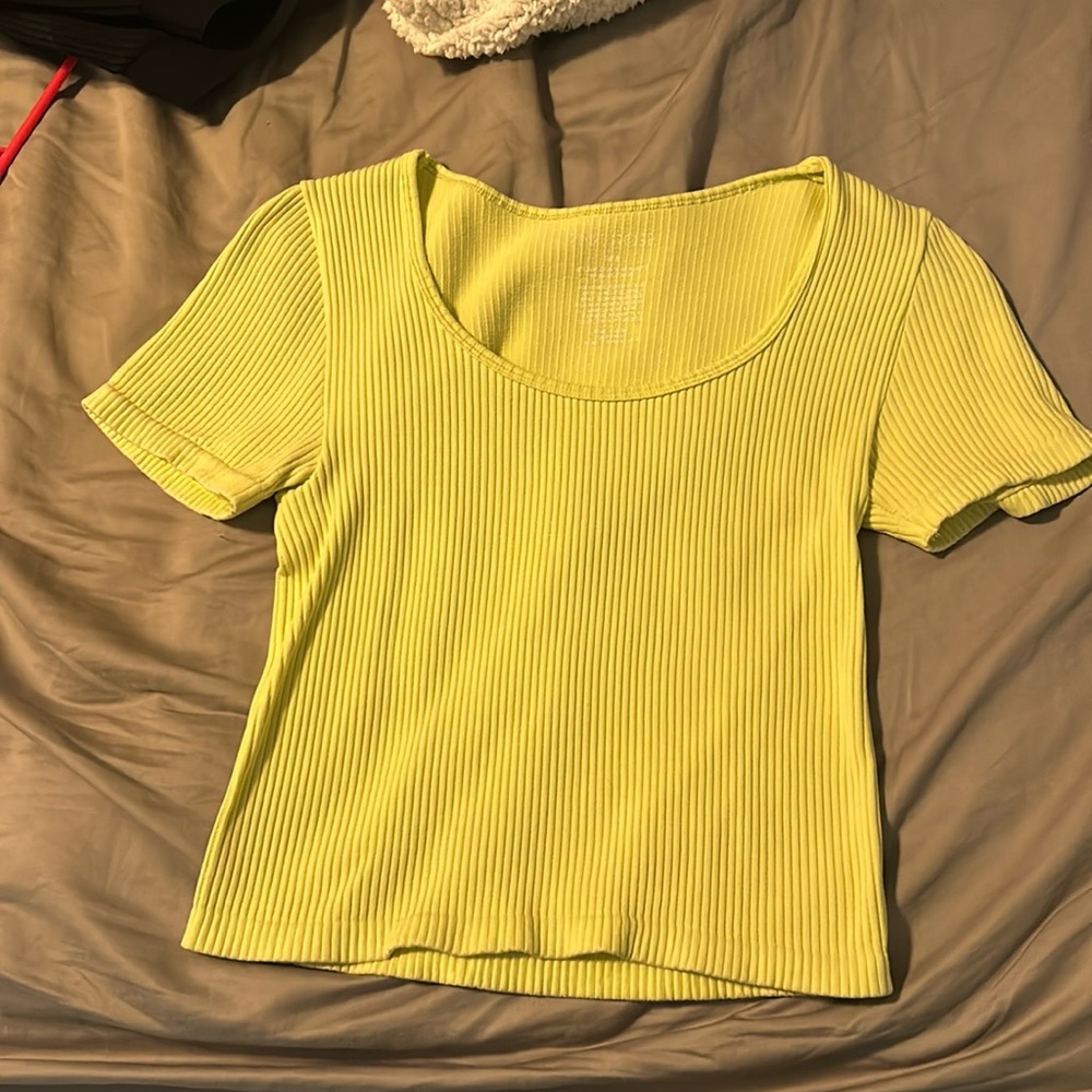 Pink Rose Ribbed T-Shirt, size S/M